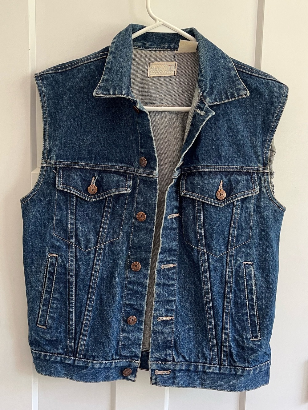 Vintage Shore Club Denim Vest Medium